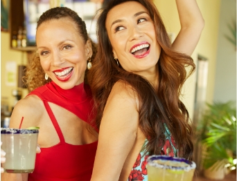 Girls enjoying drinks Girls enjoying drinks