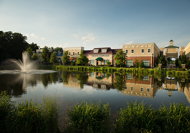 Village at Waugh Chapel Pond Water Fountain