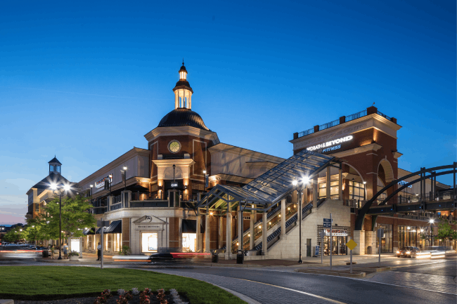 Annapolis town center evening view
